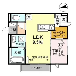 ツインヴィラ増泉 B【1階】の間取り