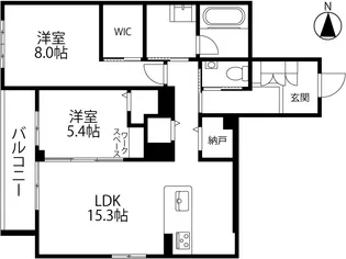 リノア泉が丘【2階】の間取り