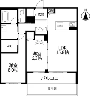 リノア泉が丘【1階】の間取り