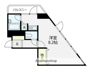 朝日プラザ金沢浅野川【603号室】の間取り