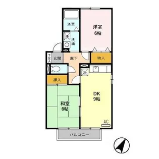 セジュール・ノエル B【1階】の間取り