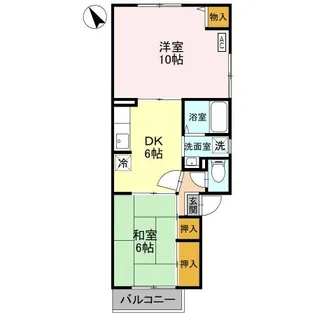 アールプレジール【1階】の間取り