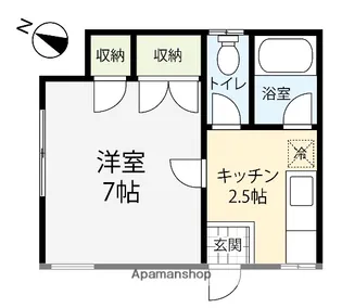 コーポ本多の森【1-D号室】の間取り