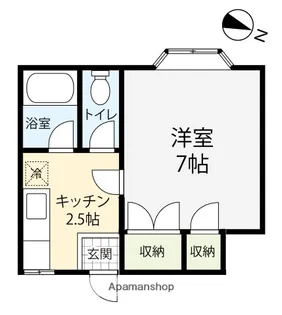 コーポ本多の森【2-A号室】の間取り