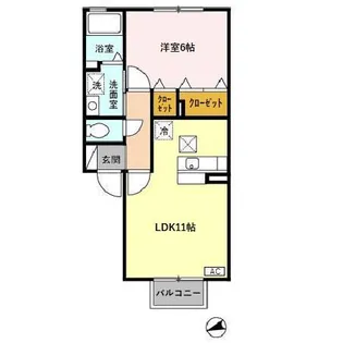 Centre・Y(サントル・ワイ) A【1階】の間取り