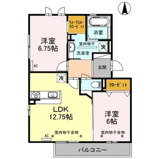 グリシーナ【3階】の間取り