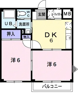 ロマニー上田【2階】の間取り