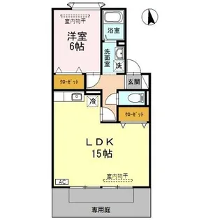 マーヴェラス諸江【1階】の間取り