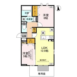 DR長坂台COEUR【1階】の間取り