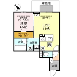 グレイスフルN【1階】の間取り