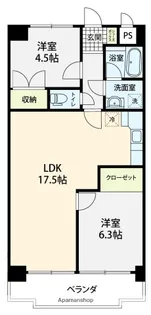 メリーレジデンス白菊【303号室】の間取り