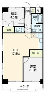 メリーレジデンス白菊【201号室】の間取り