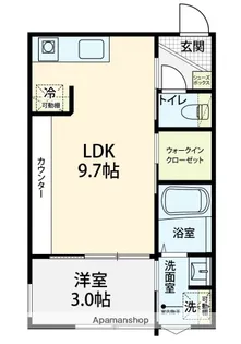 LINK【202号室】の間取り