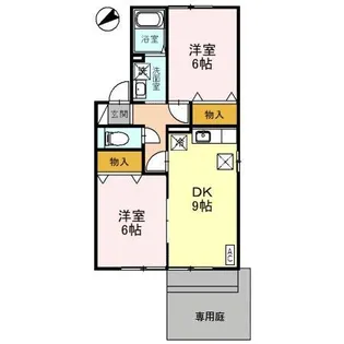 クレセール【1階】の間取り