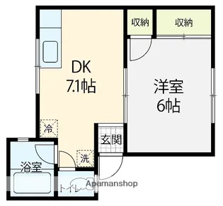 ドエル風見鶏Ⅰ【1階】の間取り