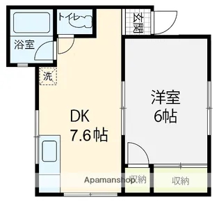ドエル風見鶏Ⅰ【103号室】の間取り
