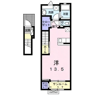 ペルズィモーネ【2階】の間取り