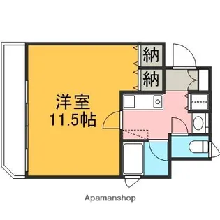 メゾン・ド・エクレール十三間町【302号室】の間取り