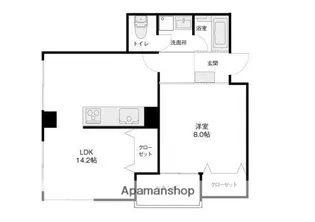 レジデンスワコウ【201号室】の間取り