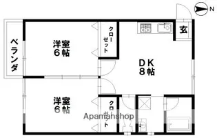 クリスタルハイツ【101号室】の間取り