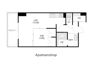 レクレドール金沢【702号室】の間取り