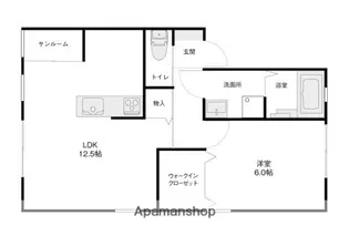 ボンヌ・シャンスⅡ【203号室】の間取り