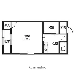 UNIBIANTESUEMACHI【203号室】の間取り