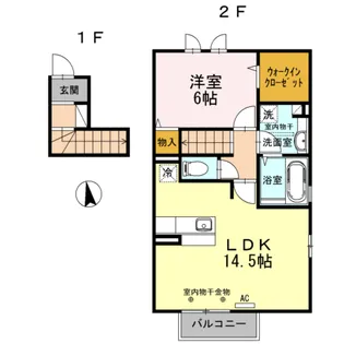 サン・カヴァーロ【2階】の間取り