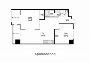 グリーンビュー泉ヶ丘【407号室】の間取り