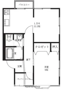 チェリーコート【202号室】の間取り