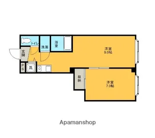 ガイア桜田【102号室】の間取り