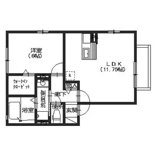 ジュスティス【1階】の間取り