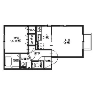 やまと平面【105号室】の間取り