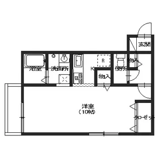 シャルム駅東【203号室】の間取り