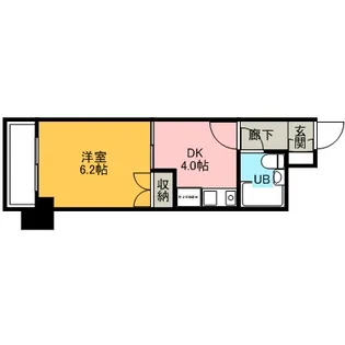 ダイアパレス小松【411号室】の間取り