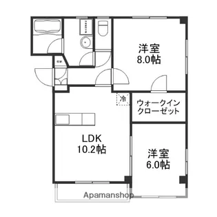 エバーグリーン根上【A105号室】の間取り