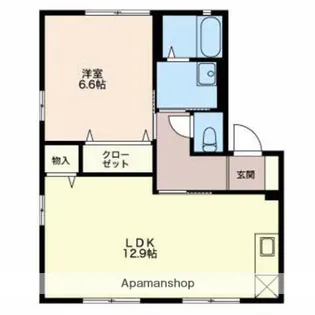 アネーロ【A201号室】の間取り