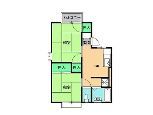 ハイム松が丘【201号室】の間取り