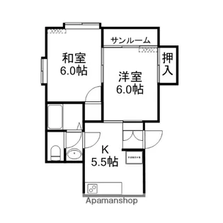 ファイブスクエア【101号室】の間取り