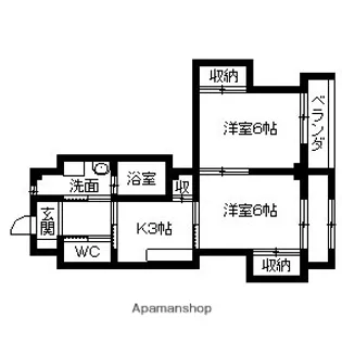 メゾン・ド・リード【203号室】の間取り