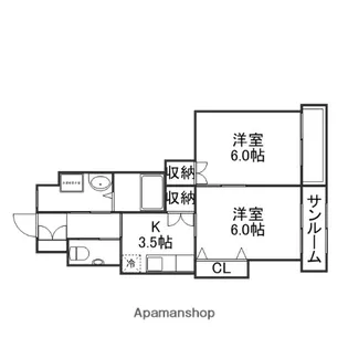 メゾン・ド・リード【303号室】の間取り