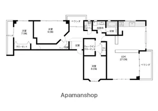 THE BERONA【301号室】の間取り