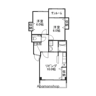 クレアール幸町【202号室】の間取り