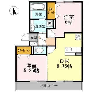 アムール【303号室】の間取り