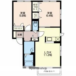 SH・フェリーチェ 【2階】の間取り