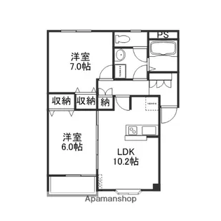 アルディ【203号室】の間取り