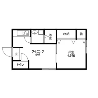 メゾン・アルゼール【206号室】の間取り