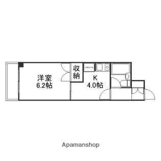 ダイアパレス小松【508号室】の間取り