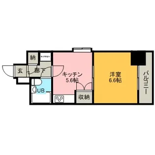 ダイアパレス小松【210号室】の間取り