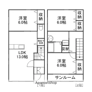 アクア・ルーチェ【5号室】の間取り